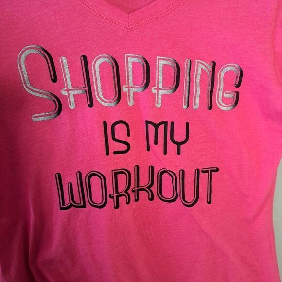 Tek Gear Pink Graphic Tee Size Medium - Picture 3 of 3